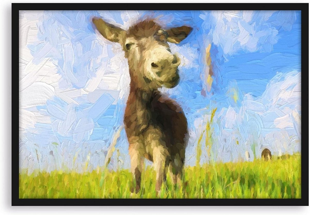 Ingelijste Poster Kunstdruk Wanddecoratie Mat Zwart