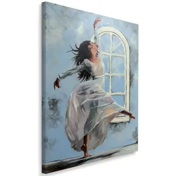 LEINWANDBILD Ballerina Tänzerin 40x60cm