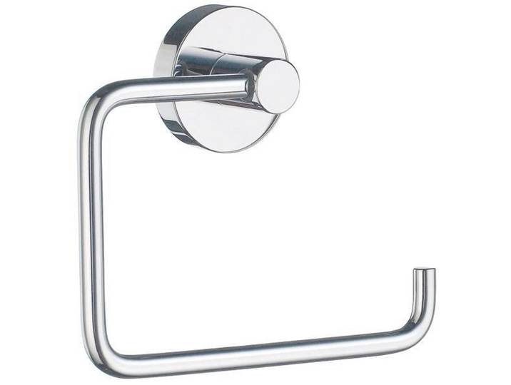 Toilettenpapierhalter, Chromfarben, Metall, 11.4x14 cm, Badezimmer, WC Ausstattung, WC-Rollenhalter