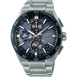 Seiko Astron 5X83 GPS Solar Dual Time Chronograph SSH175J1 - blau,grau - 44,10mm