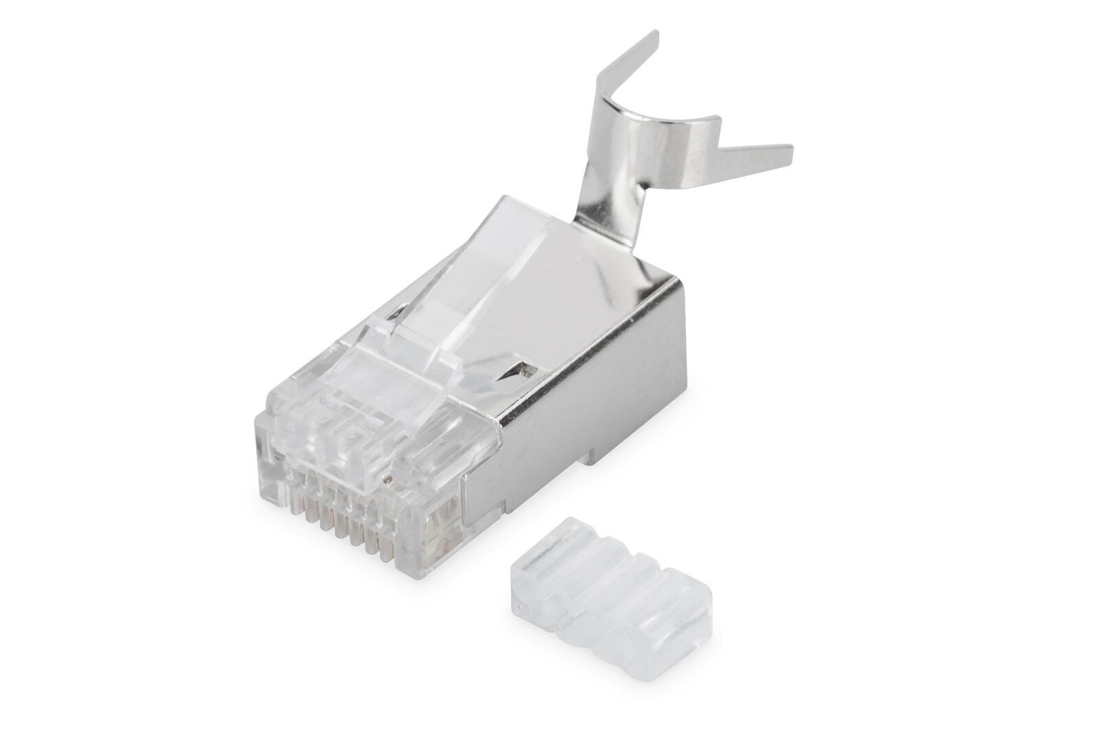 Digitus CAT 6A Modularstecker, 8P8C, geschirmt für Massivleiter AWG 22 - 23 AK-219604