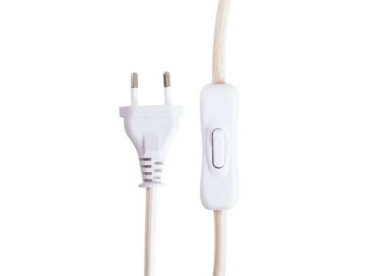 Castello 24 Tischleuchte Travertine - Globen Lighting - Wohnzimmer - Stoff / Textil
