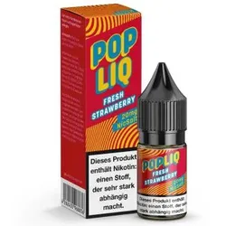PopLiq Fresh Strawberry NicSalt Liquid 10ml / 20mg