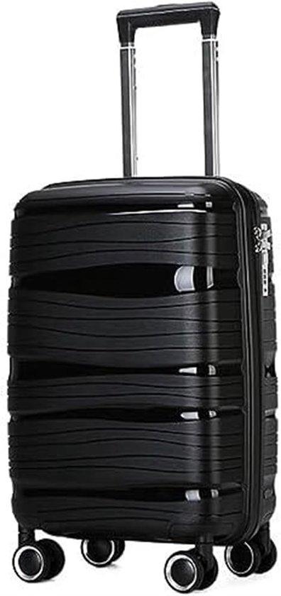 Trolley Reiseset - Handgepäckkoffer - Weekend Road - 360 Degree Wheels - 28 Zoll - Schwarz