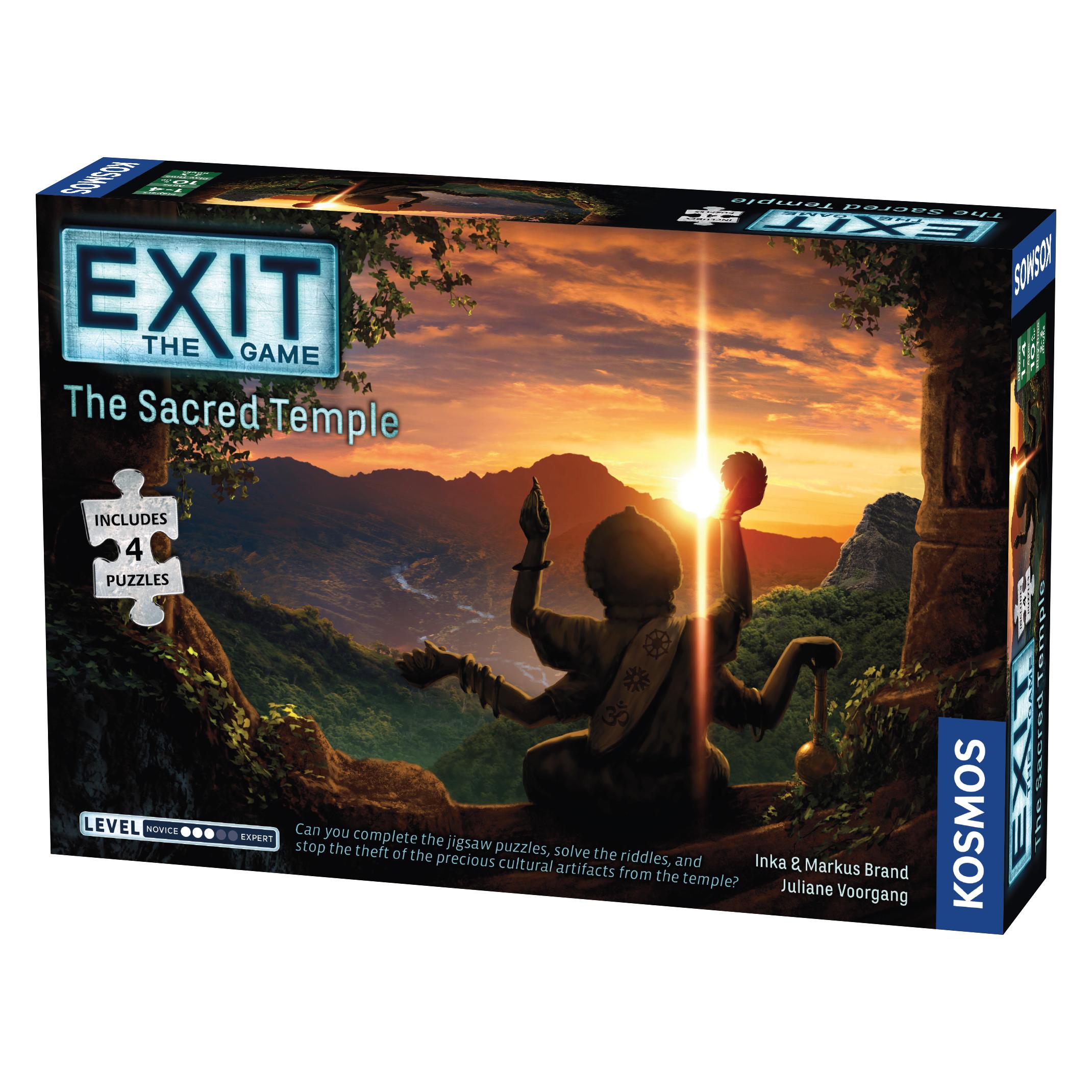 Thames & Kosmos EXIT: The Sacred Temple (with Jigsaw Puzzles) Brettspiel Strategie (Deutsch, 1 - 4 Spieler) (692877)
