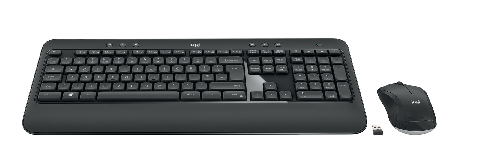 Logitech MK540 Advanced draadloze toetsenbord- en muisset - 2,4 GHz - Hebreeuws - Donkergrijs