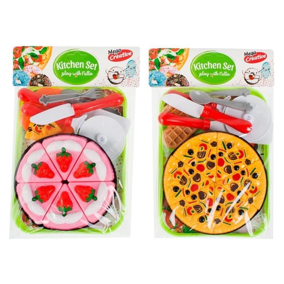 Creative Küchenset Kuchen / Pizza + Zubehör 23x34x5 mc n (552-1A)