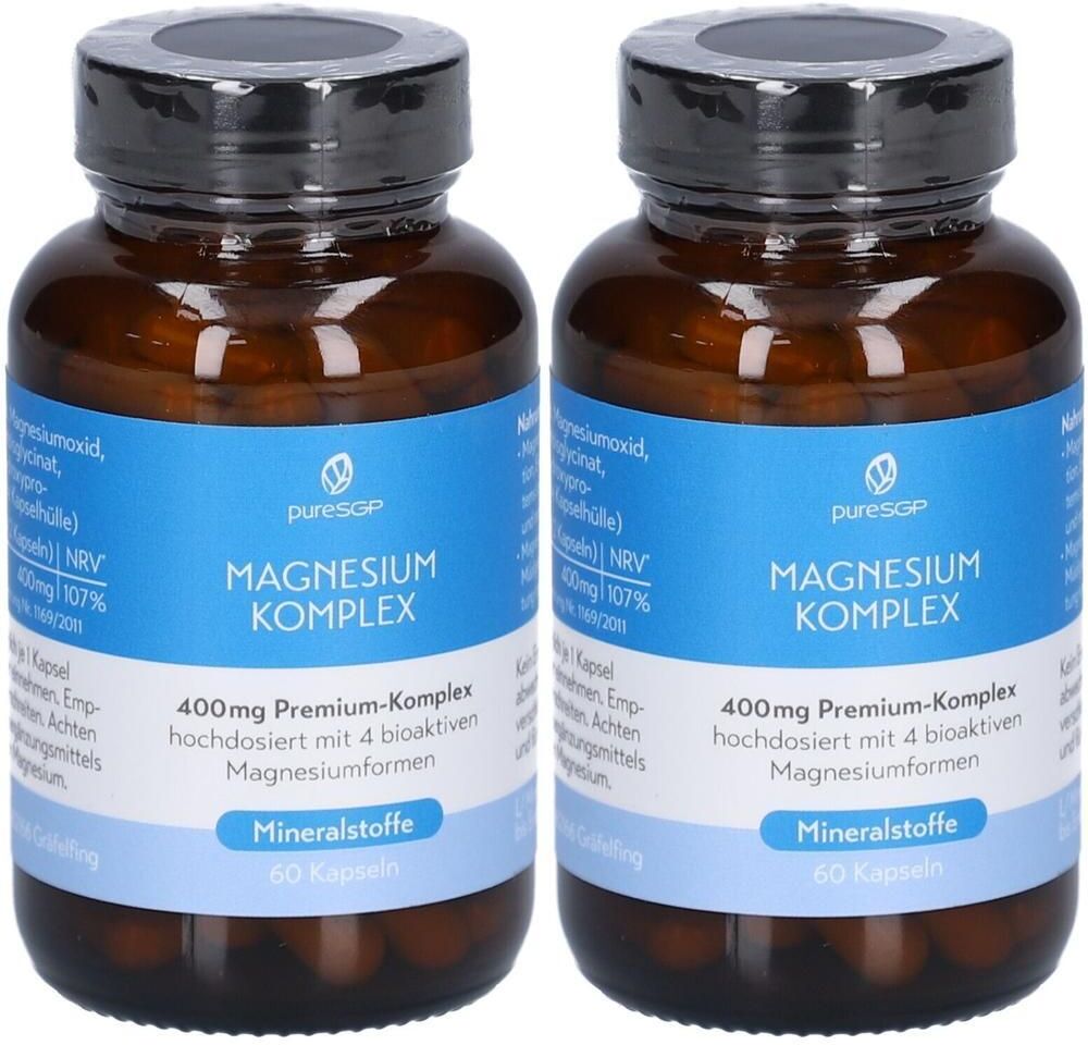 Puresgp Magnesium Komplex Kapseln 2x 2x60 St