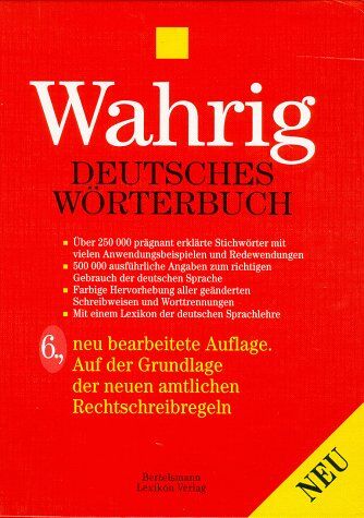 Gerhard Wahrig - Deutsches Wörterbuch - Preis vom 19.10.2026 19:33:35 h