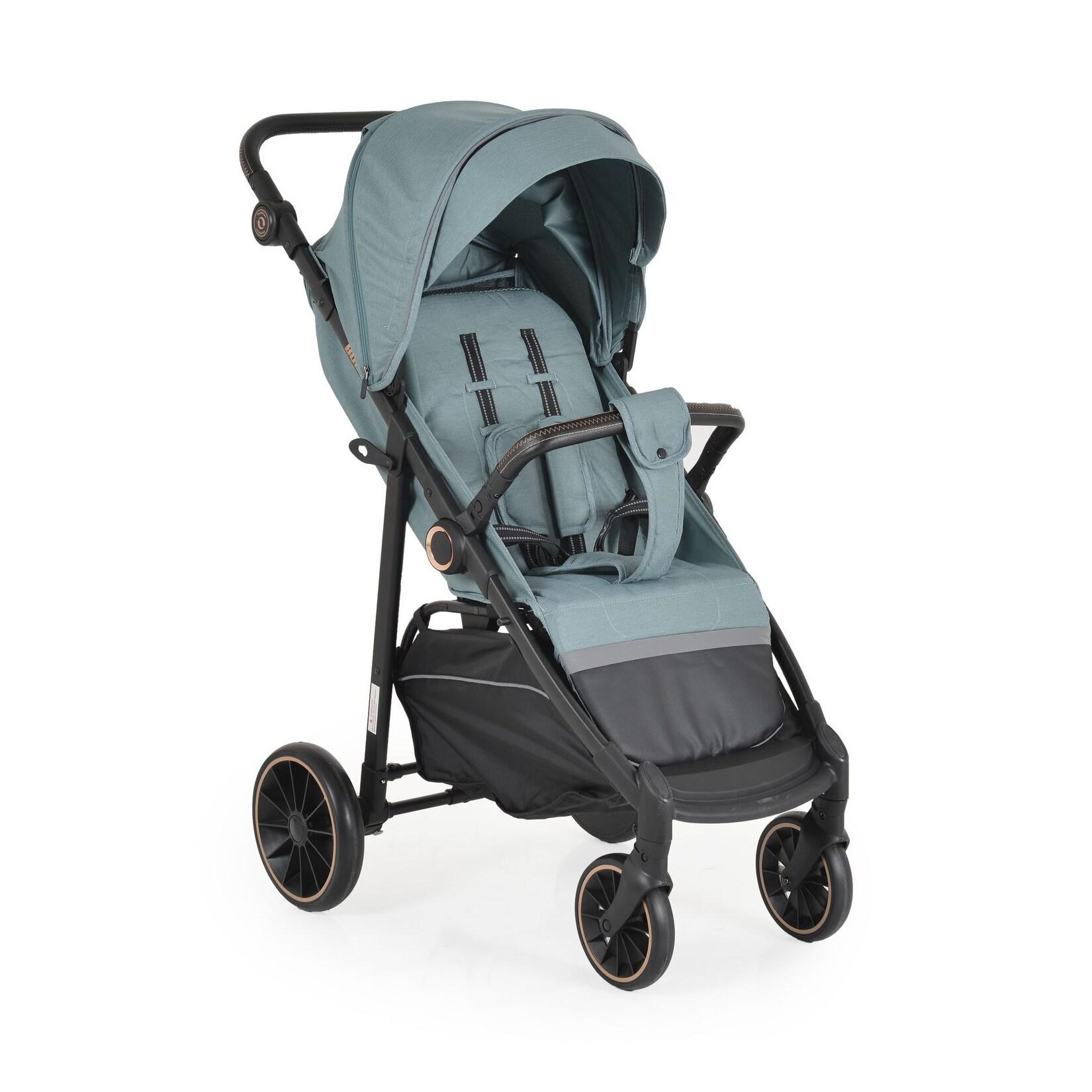 Moni Sommerkinderwagen Buggy, Kinderbuggy, Sonnendach, EVA-Räder, verstellbar grün