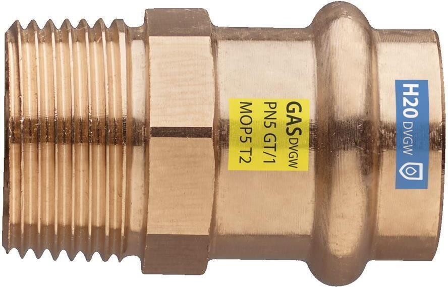 Frabo T-stuk AG-RG combinatiefitting 1.1/4x35mm DVGW-gekeurd