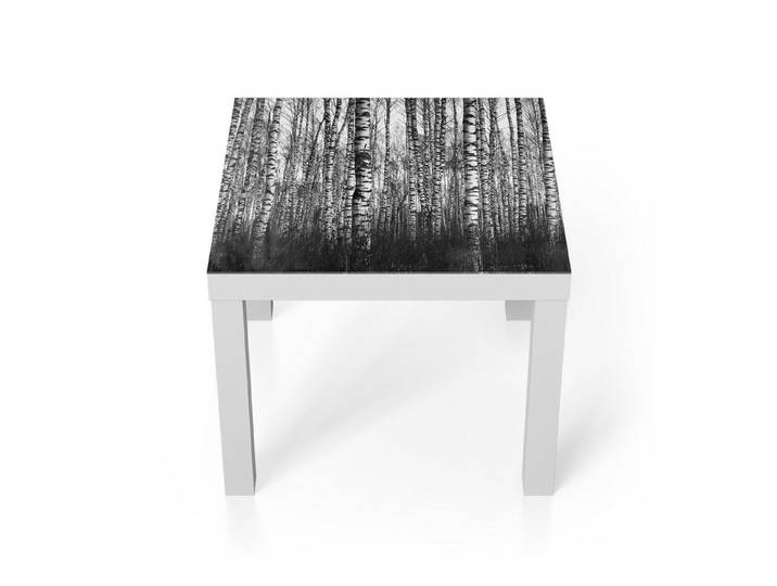 DEQORI Couchtisch 'Schönheit des Waldes', Glas Beistelltisch Glastisch modern