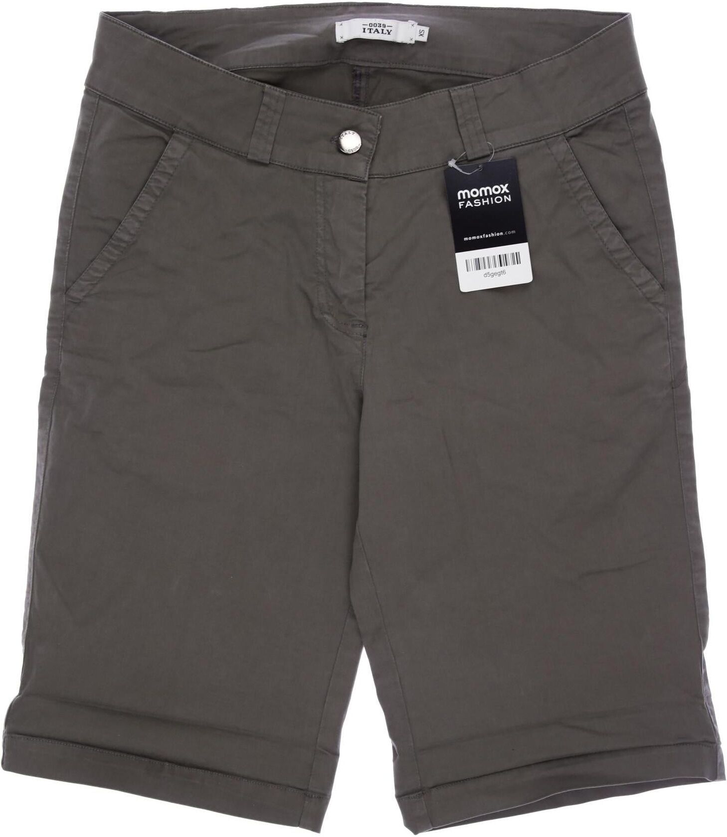 0039 Italy Damen Shorts, Grau, Gr. XS, Elasthan / Baumwolle - Second Hand