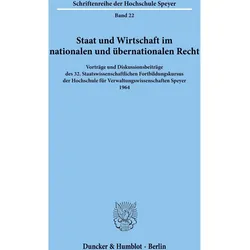 Staat und Wirtschaft im nationalen und übernationalen Recht., Fachbücher