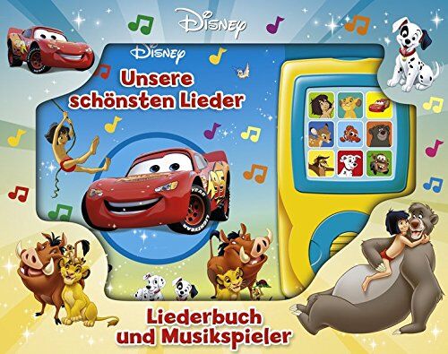 Phoenix International Publications (pikids);Disney - Unsere schönsten Lieder - Liederbuch und Musikspieler - Disney-Pappbilderbuch mit 15 beliebten Kinderliedern - Preis vom 13.10.2026 19:28:25 h