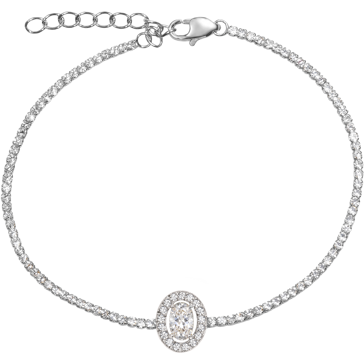 Jacques Lemans Armband Edelstahl mit Zirkonia