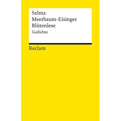 Blütenlese, Taschenbuch von Selma Meerbaum-Eisinger, Reclam, Philipp
