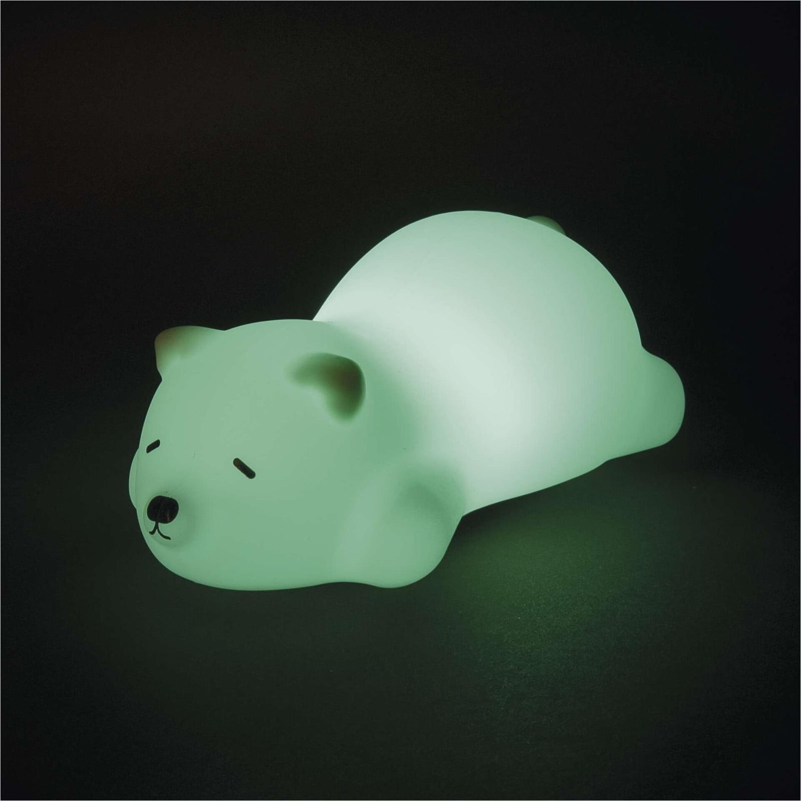 Emos Oplaadbare LED Nachtlamp voor kinderen met slapende ijsbeer, 3 lichtstanden en timer, Wit, P3325