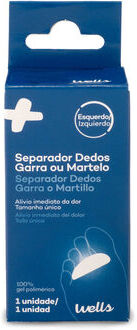 Wells Separador de Dedos Garra Martelo Esquerdo 1 un