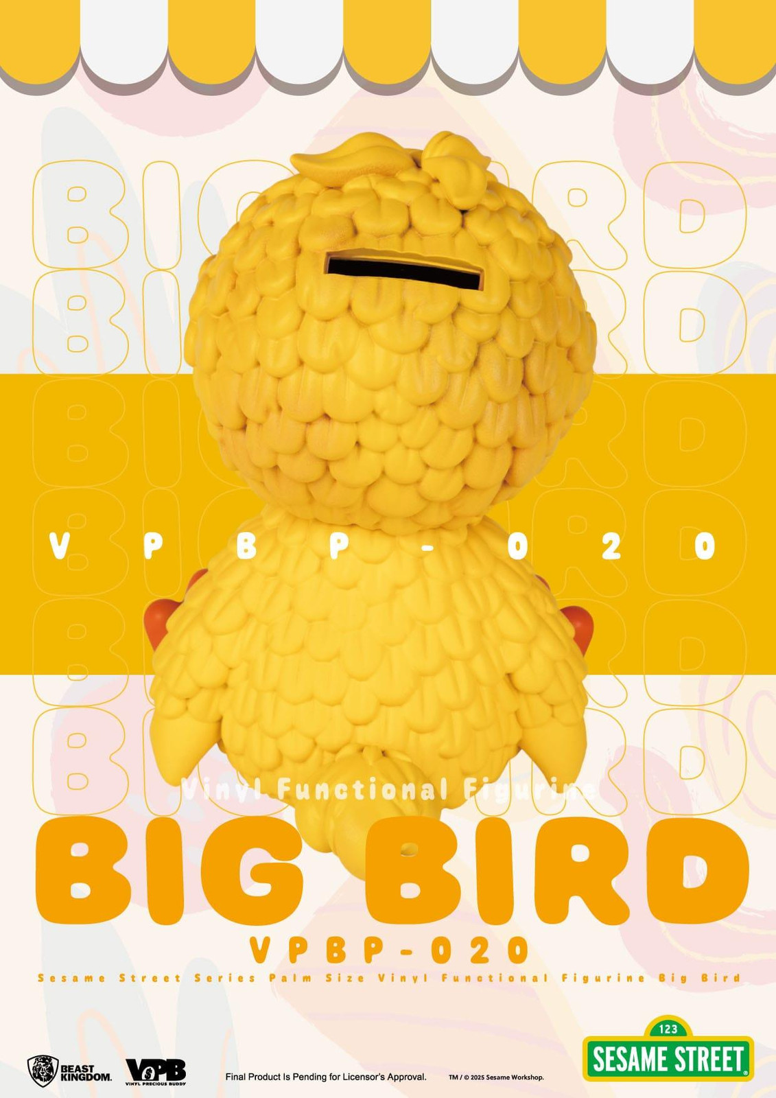 Beast Kingdom Toys Sesamstraat Big Bird Vinyl Spaarvarken, 12 cm
