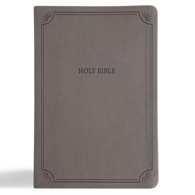 NASB Large Print Thinline Bible, Value Edition, Charcoal Leathertouch, Gebundene Ausgabe von Holman Bible Publishers, B&H Publishing Group
