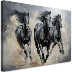 WANDBILD pferde im galopp
