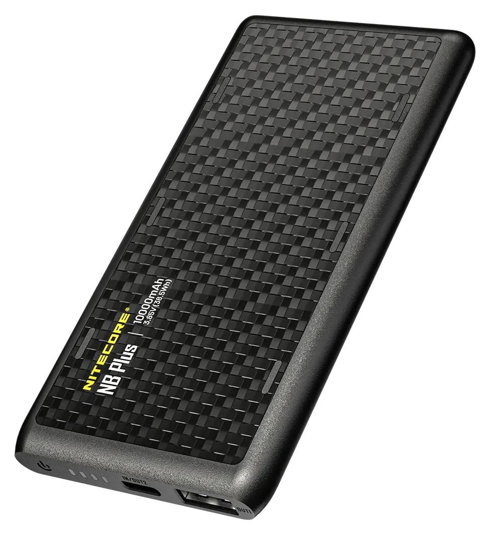 Nitecore NB PLUS Powerbank, 10000 mAh, Lithium-ion, Zwart