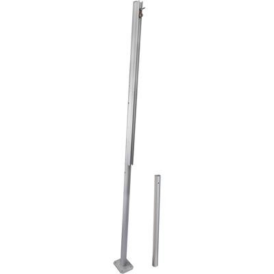 Sonnensegelmast WINDHAGER "Premium", silber (silberfarben), Ø:60cm, Aluminium, Masten, höhenverstellbares Gleitschienensystem