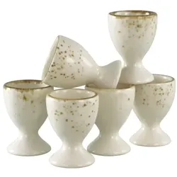 CreaTable Nature Collection Creme Eierbecher 6-tlg Steinzeug