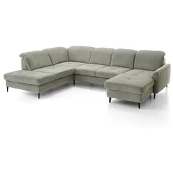 ComfortPlan Ecksofa Sineu Stoff Beige Ecru