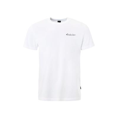 T-Shirt KLEINIGKEIT "Kleinigkeit Bois Straightcut Shört Problemlöser", Herren, Gr. XL, weiß, 100% Baumwolle, bedruckt, normal, Rundhals, Shirts T-Shirt
