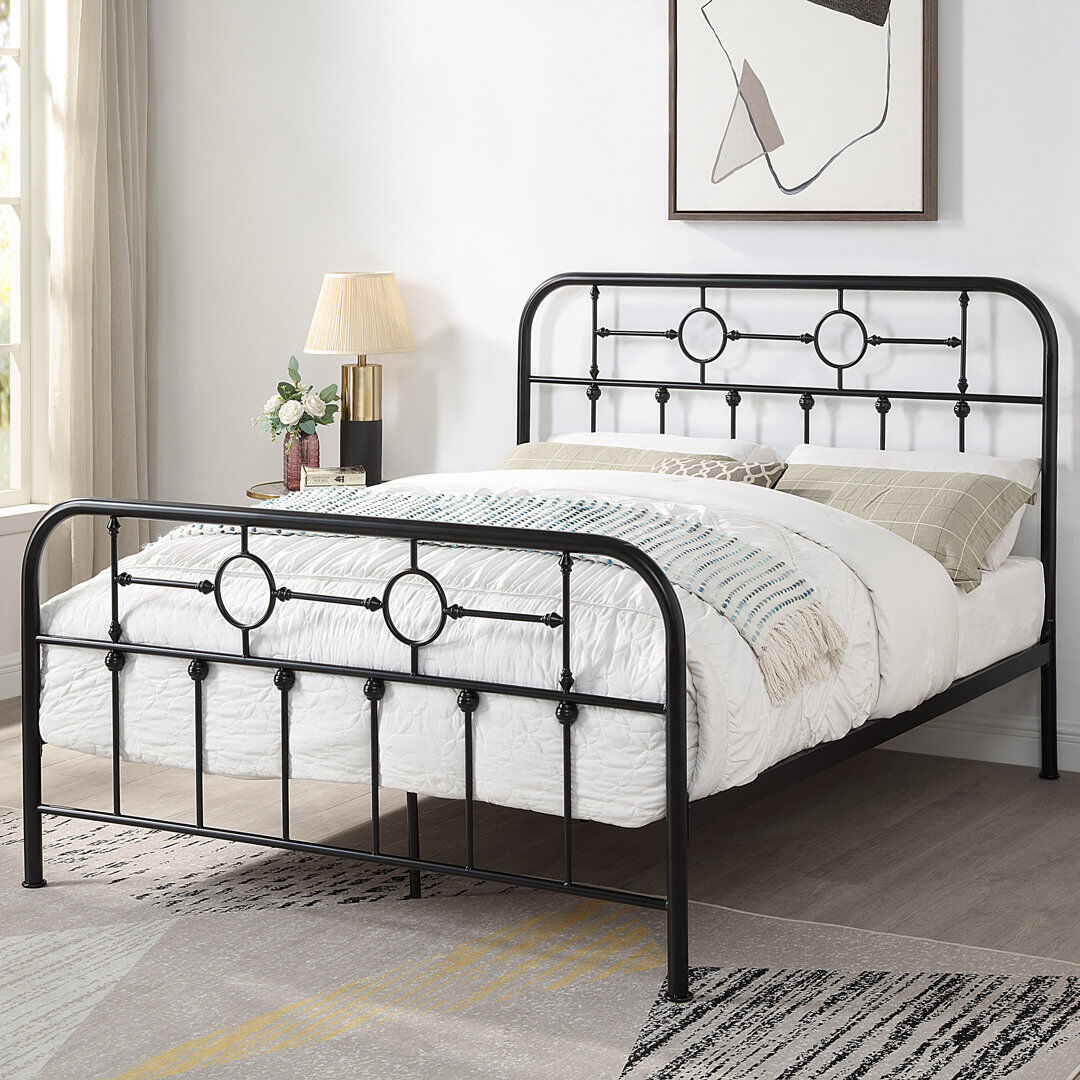 Brambly Cottage Swainswick Metal Bed Black Double (4'6)