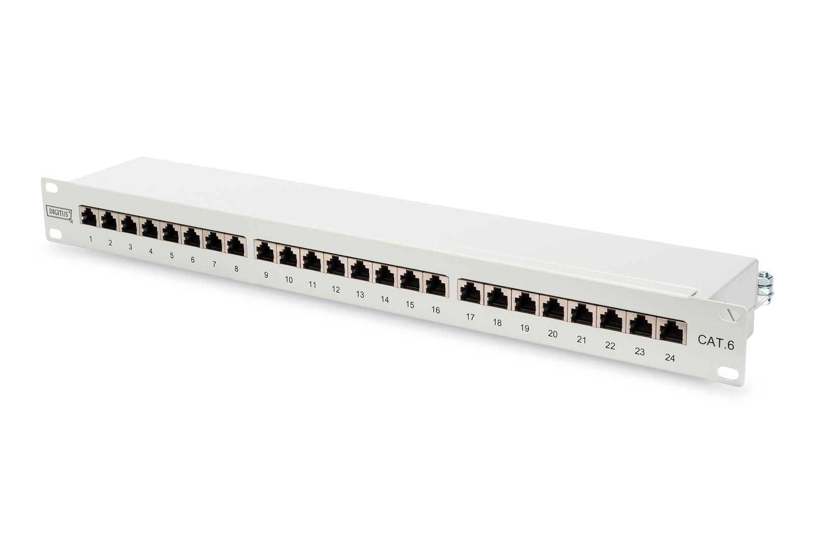 Digitus CAT 6 Patch Panel 24-port RJ45 geschirmt DN-91624S