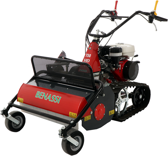 Benassi T750 SHD - Tondeuse débroussailleuse professionnelle à couteaux sur chenilles - Honda GX270