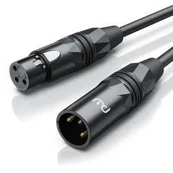 Primewire XLR Audio Kabel, XLR Stecker zu Buchse, NF-Audiokabel - 10m