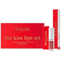 Paese, Lippenstift + Lipgloss, Paeseset The Kiss Lips Lippenstift 02 Nude Coral - 34ml (02 Nude Coral)