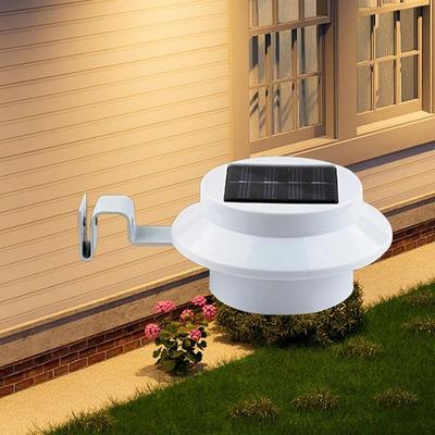 Uplifted Finds Outdoor Solar Gutter And Fence Accent Lights 4 Pcs warm Light Upgraded