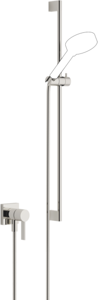Dornbracht Fertigmontageset 36013970-08 für UP-Brause-Einhandmischer, mit Duschgarnitur, platin