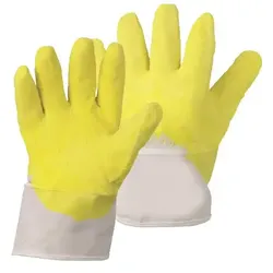 Latex Basic-Arbeitshandschuhe mit Segeltuchstulpe "CLASSIC LMO" - 10 (XL)