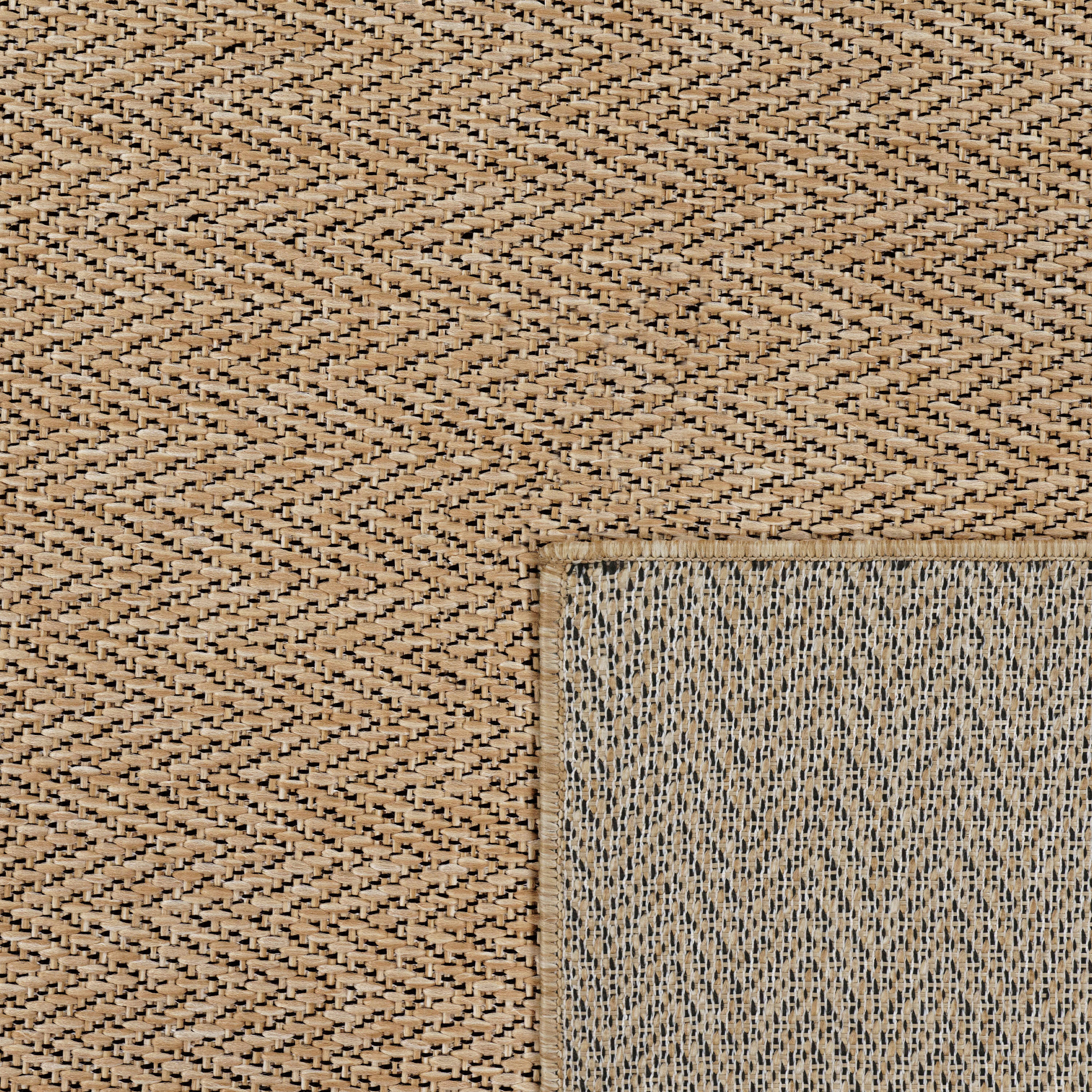 Teppich PACO HOME "Luca 421", beige, B:80cm H:4mm L:150cm, Polyester, Teppiche, Teppich, Flachgewebe, meliert, geometrisch, In- und Outdoor geeignet beige B : 80cm 1 Stk., 4mm, L: 150cm