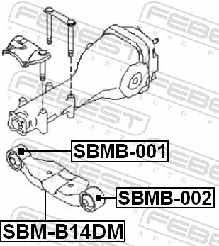 Febest Lagerung, Differential Sbmb002 Für Subaru
