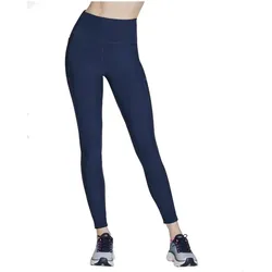 Skechers, Damen, Tights, GO Flex Rib Fl HW Legging Marineblau L (S), Blau