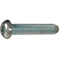 Bossard, Schrauben, Viti per metallo testa bombata zincato blu filettato completamente M5x10 mm