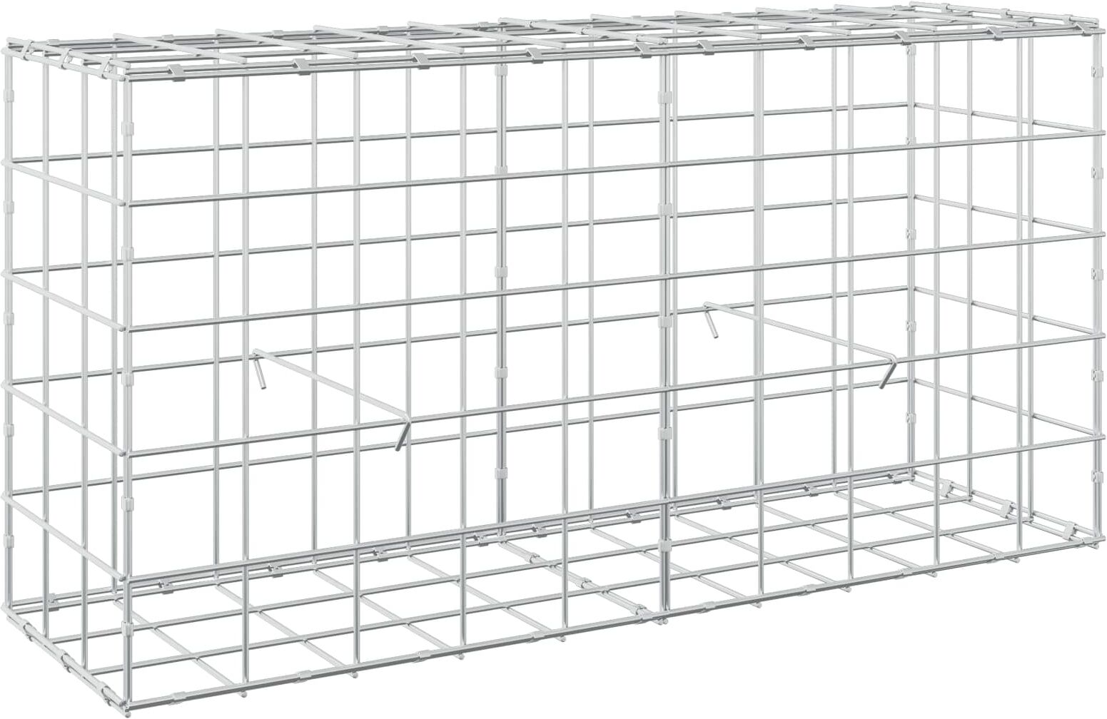 vidaXL Gabion avec fil de 3,5 mm et maille de 10x10 cm 100x30x50 cm