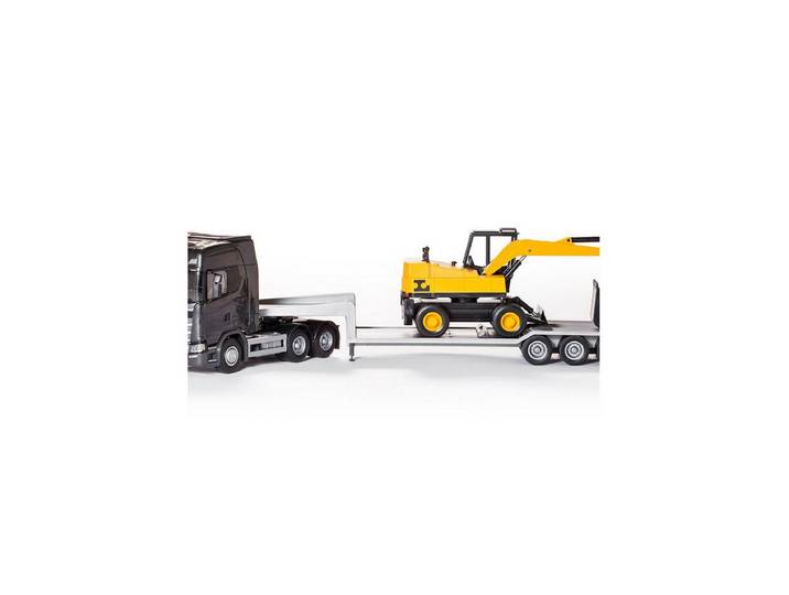 EMEK Spielzeug-Auto Tieflader mit Hebekran Unisex Kinder, (1-tlg)