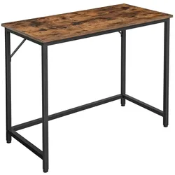 Helloshop26 - Kleiner Schreibtisch/Arbeitsplatz 100 x 50 x 75 cm für Büro Wohnzimmer Schlafzimmer einfache Montage Metall 12_0004687