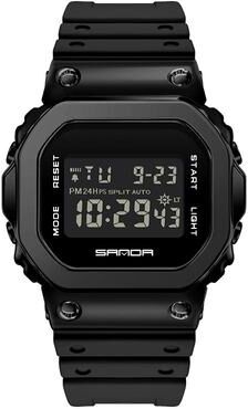 Everyday Crate SANDA 2126 Dual Display Sports Watch Waterproof Digital Analog Watch For Men black