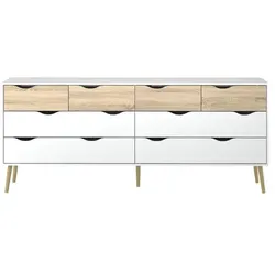 Ebuy24, Kommode + Sideboard, Kommode Napoli (196 x 39.10 x 82 cm)