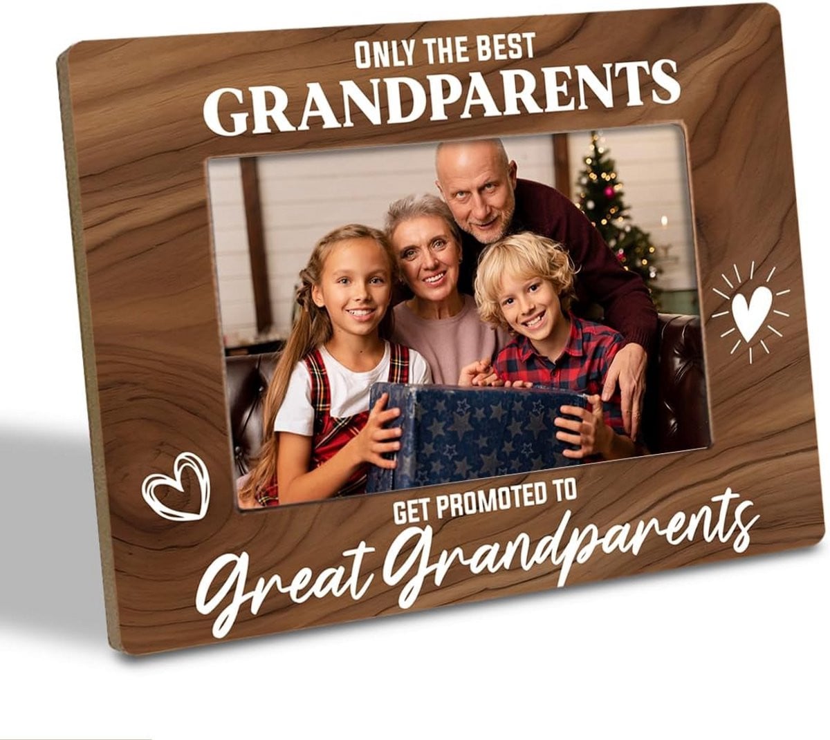 Houten Fotolijst voor Grootouders in Farmhouse Stijl