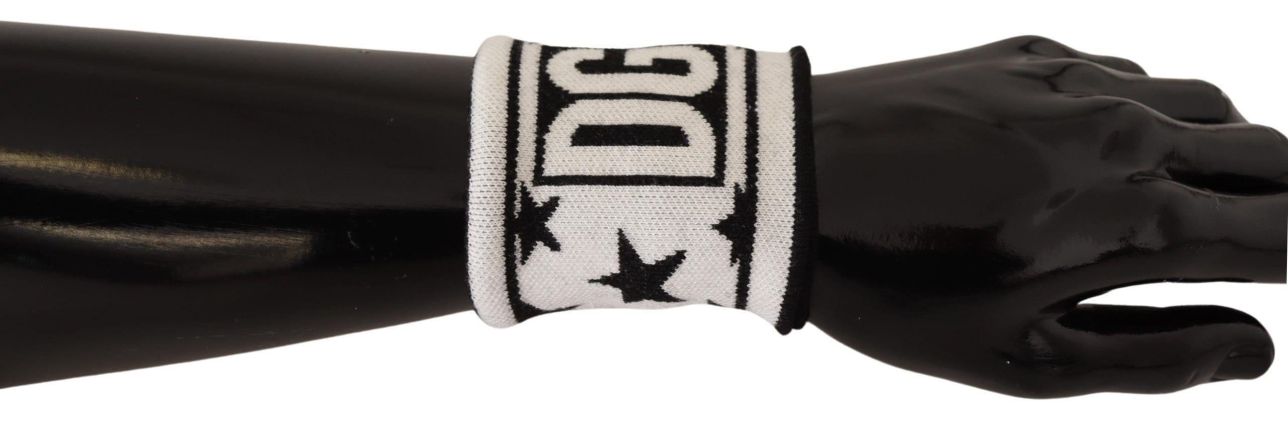 Dolce & Gabbana Elegante Monochrome Wol Armband Mannenset